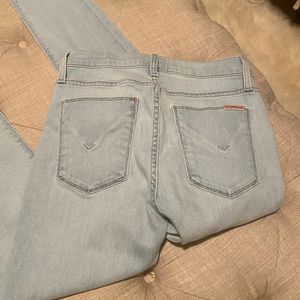 Hudson Nico Mid-rise Light Wash Skinny Ankle jeans